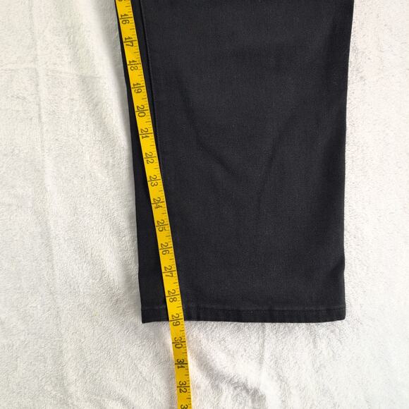 Ellos Hight Waist Straight Leg Black Jeans Women's Size 26 Minimalist Tonal - Picture 6 of 8